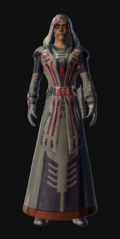Dark Initiate's Fitted Robes - Front no Helmet