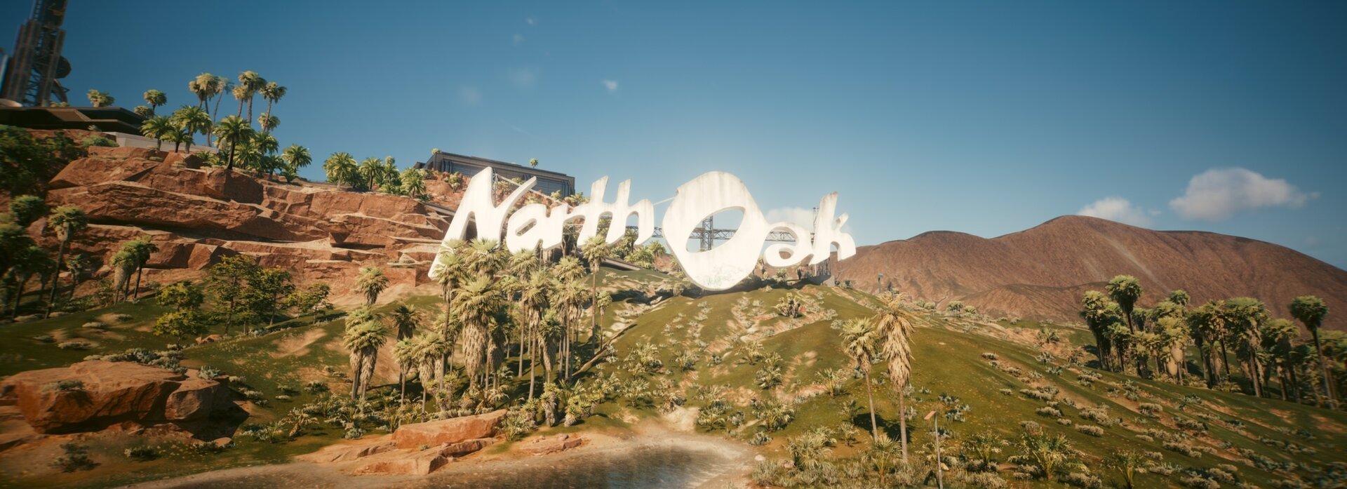 North Oak sign