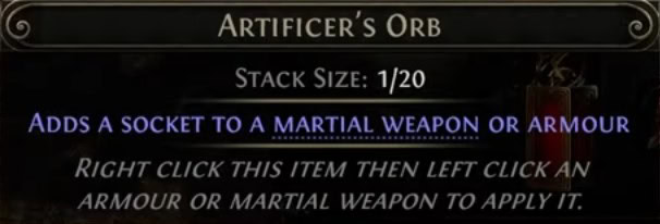 POE2 - Artificer Orb
