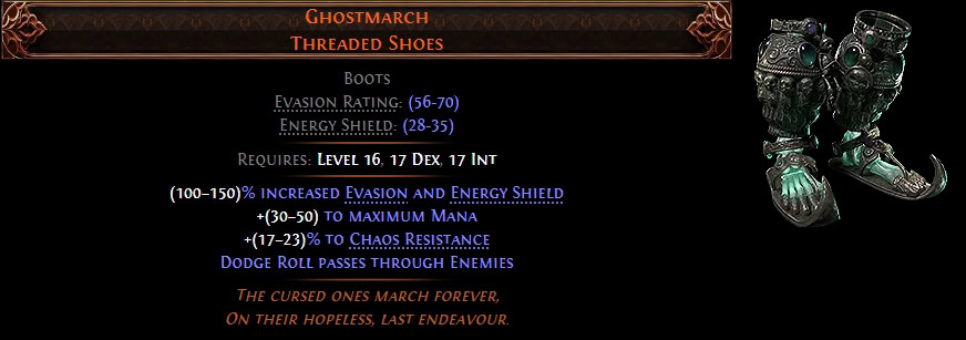 POE2 - Leveling Unique Ghostmarch stats
