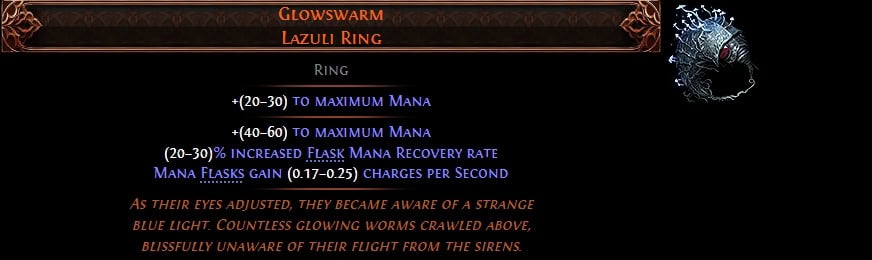 POE2 - Leveling Unique Glowswarm stats