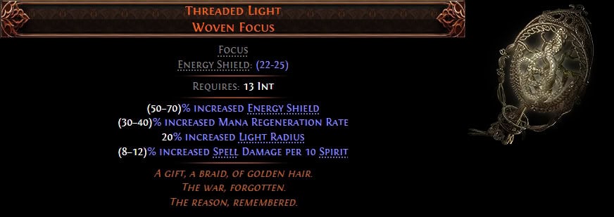 POE2 - Leveling Unique Threaded Light stats