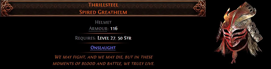 POE2 - Leveling Unique Thrillsteel stats