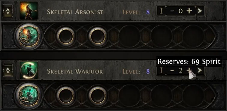 Minion Spirit Reservation