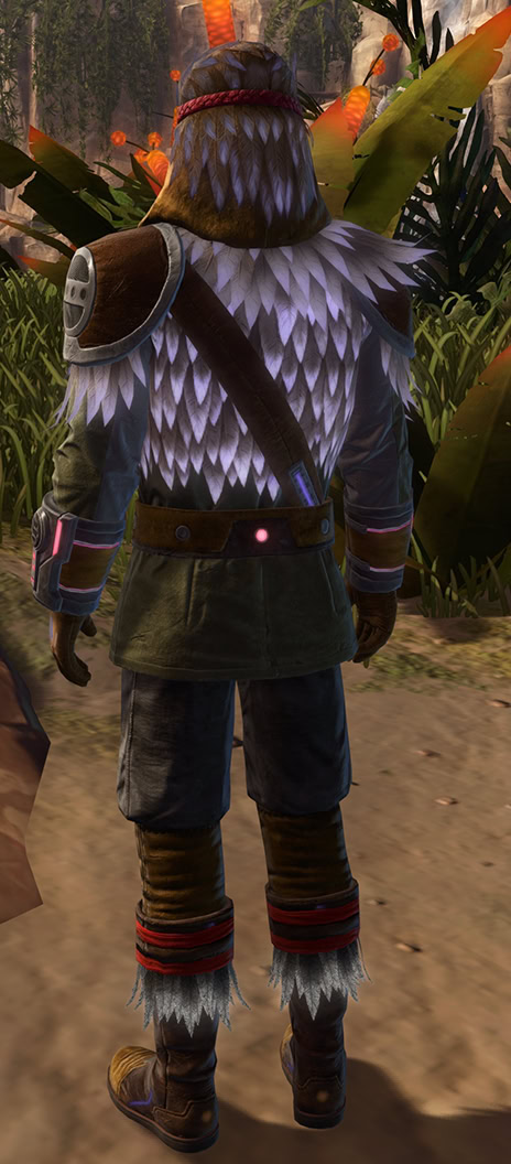 Plumed Trapper Back