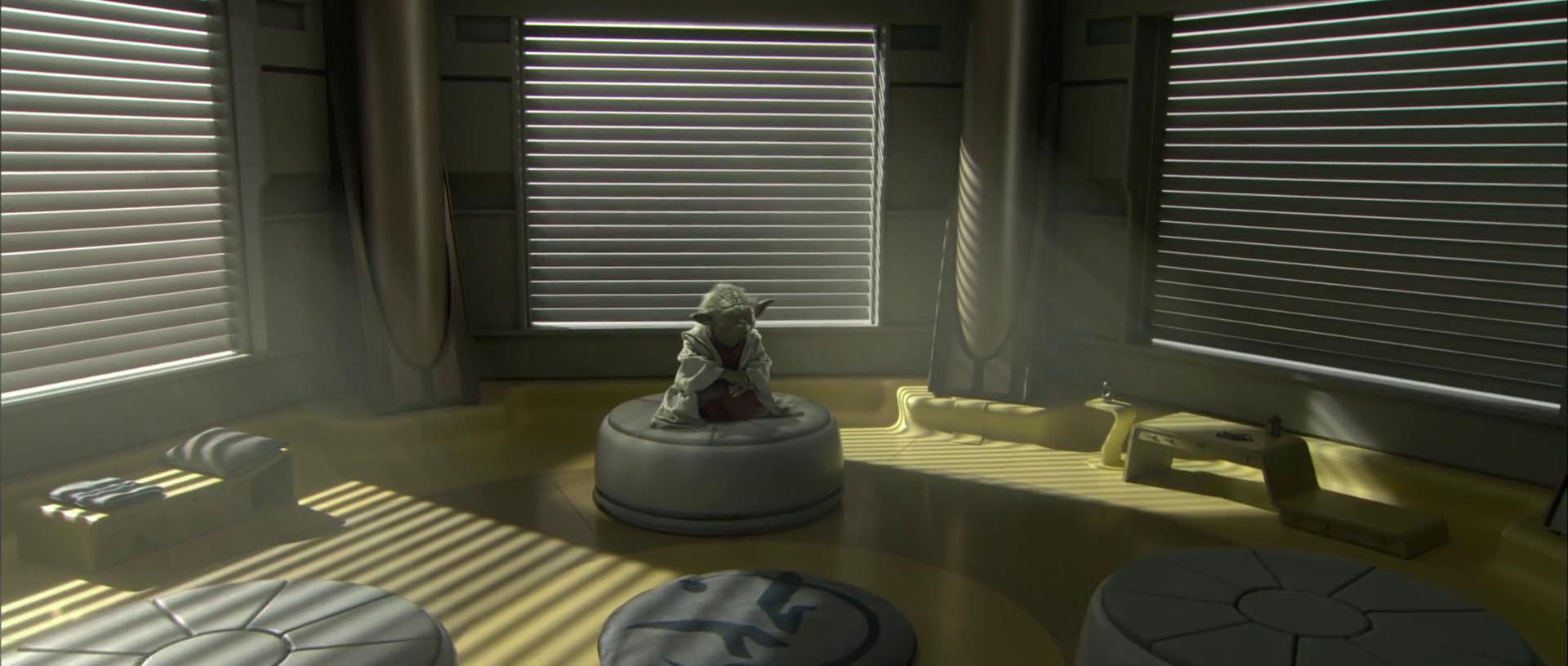 Yoda meditating