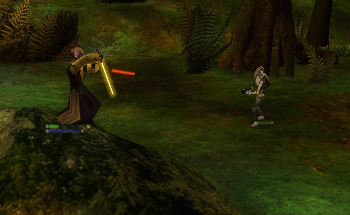 Deflecting lightsaber
