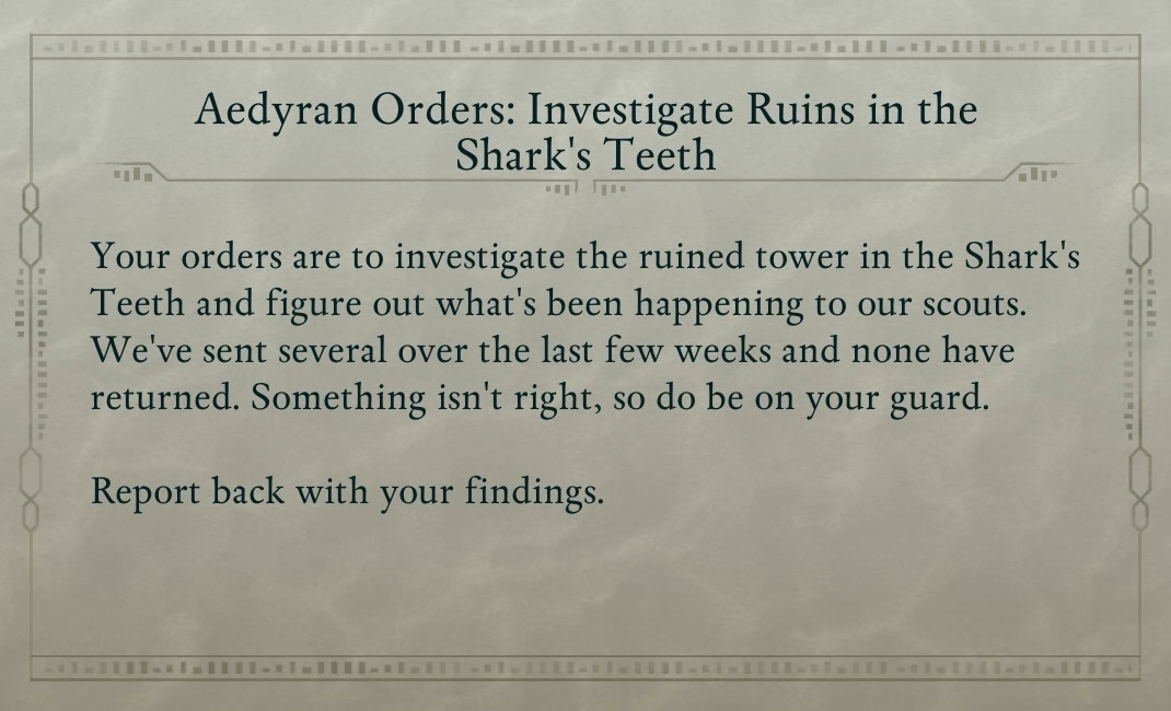 Aedyran Orders