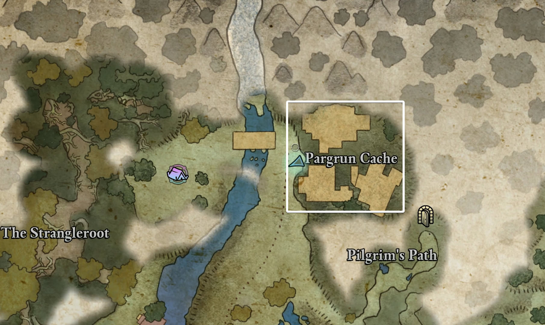 Avowed Dawnshore Pargrun Cache Map