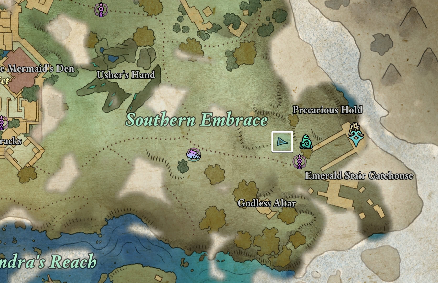 Cave entrance Map