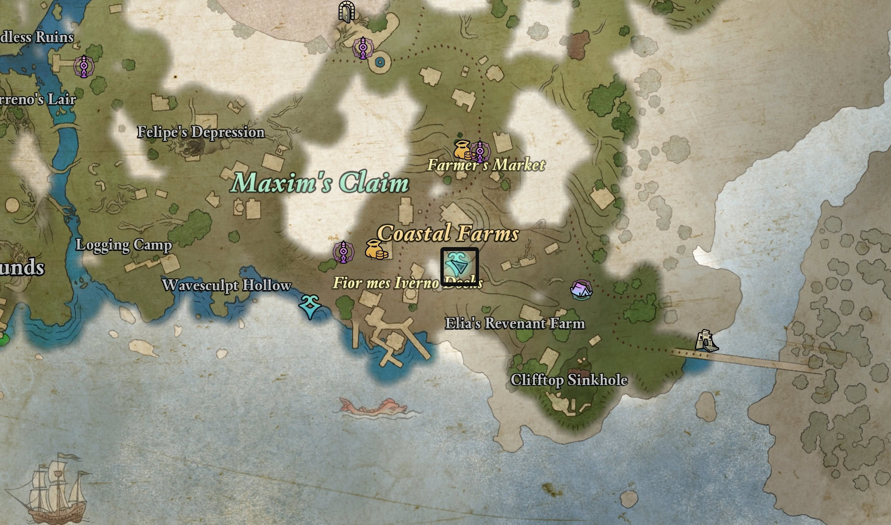 Chanter's Pipes Map