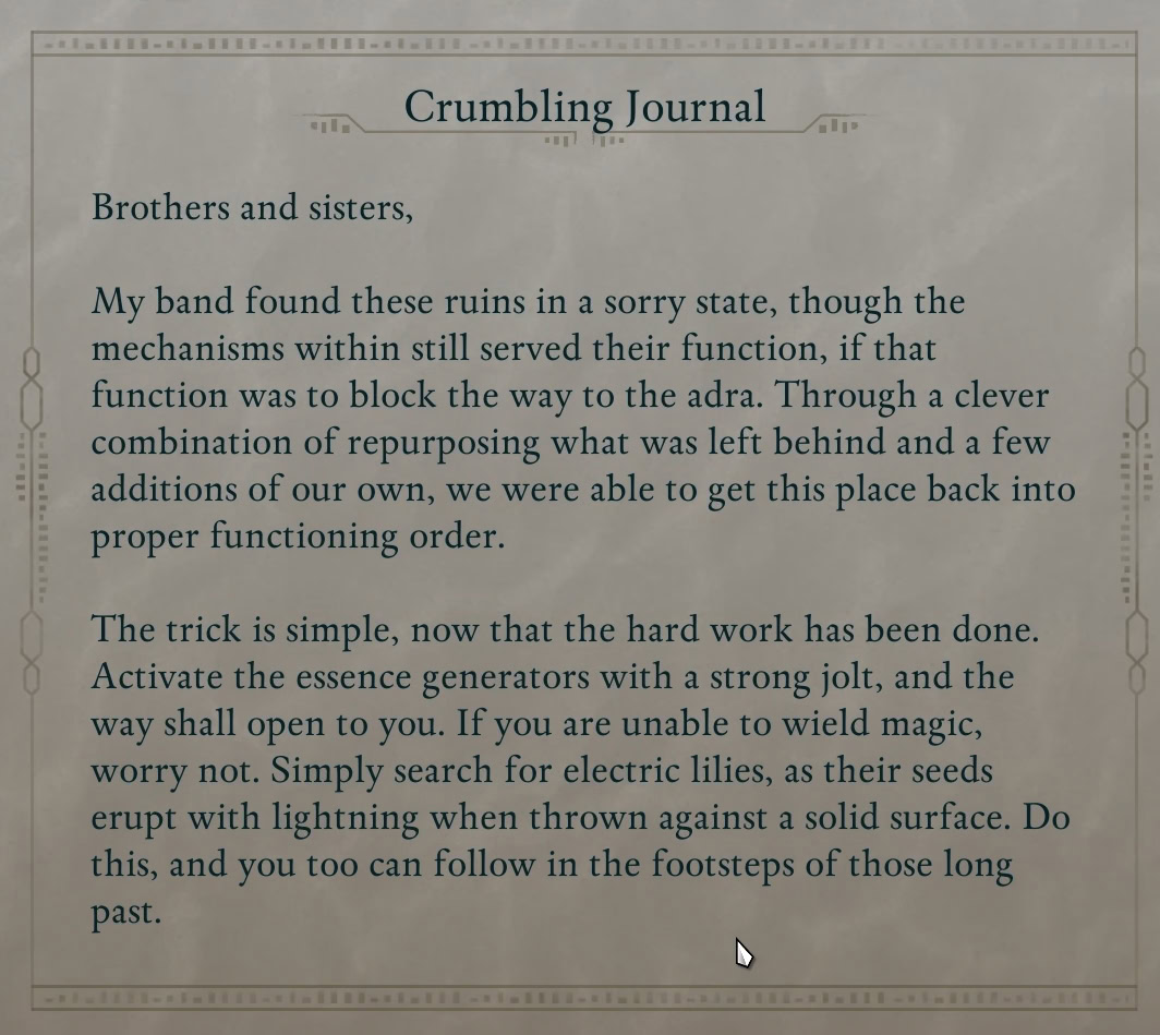 Crumbling Journal