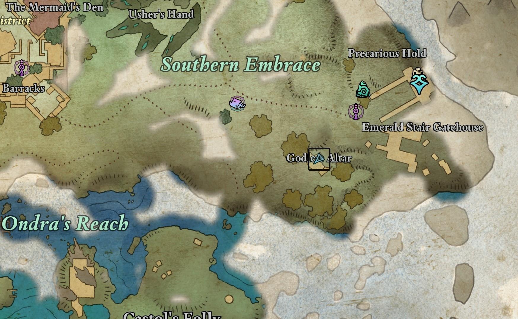 Dawnshore Starmetal Map