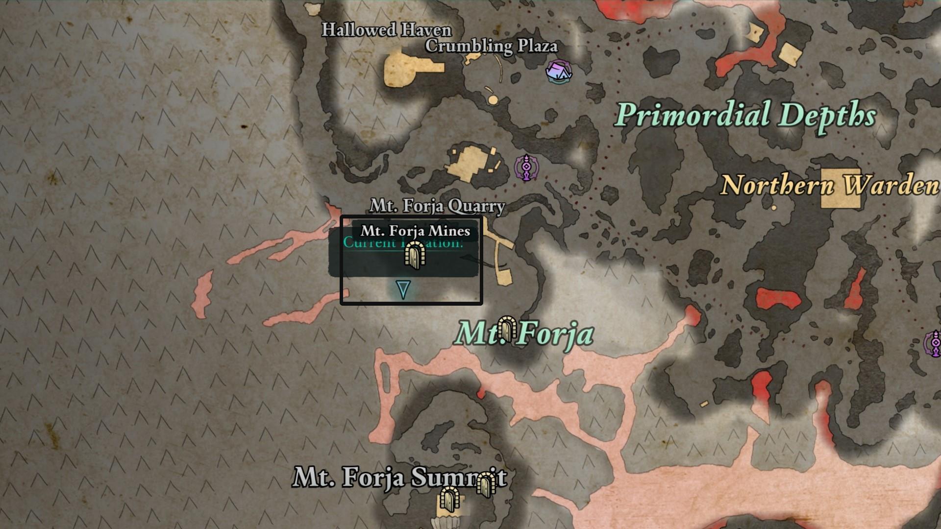 Forge's Friend Map