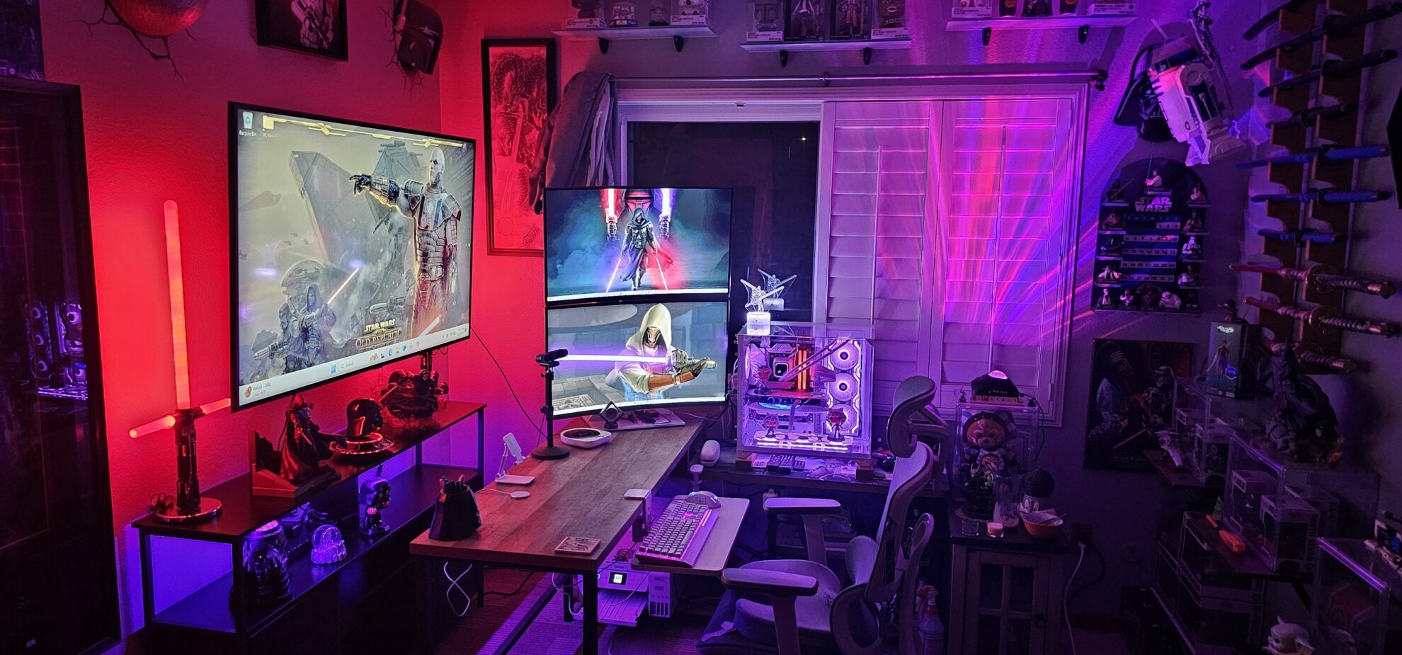 Gaming Room lights setup Revan theme