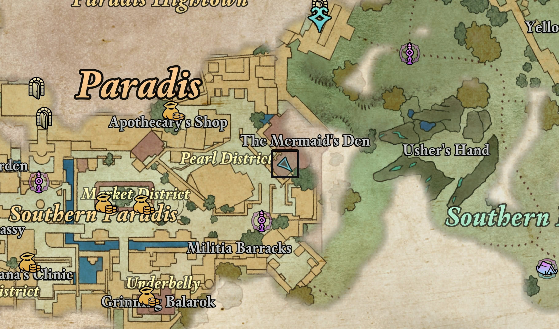 Night Mistress' Favor Map
