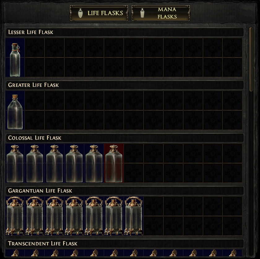POE2 - Stash Tab Guide Flask Stash Tab