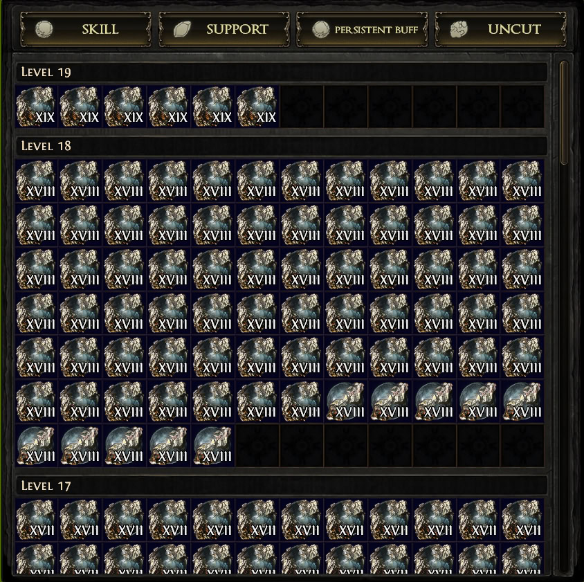 POE2 - Stash Tab Guide Gem Stash Tab