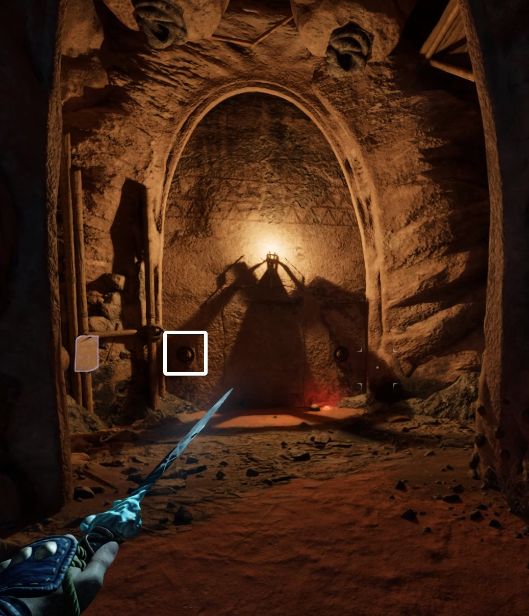 Secret Door with the two buttons