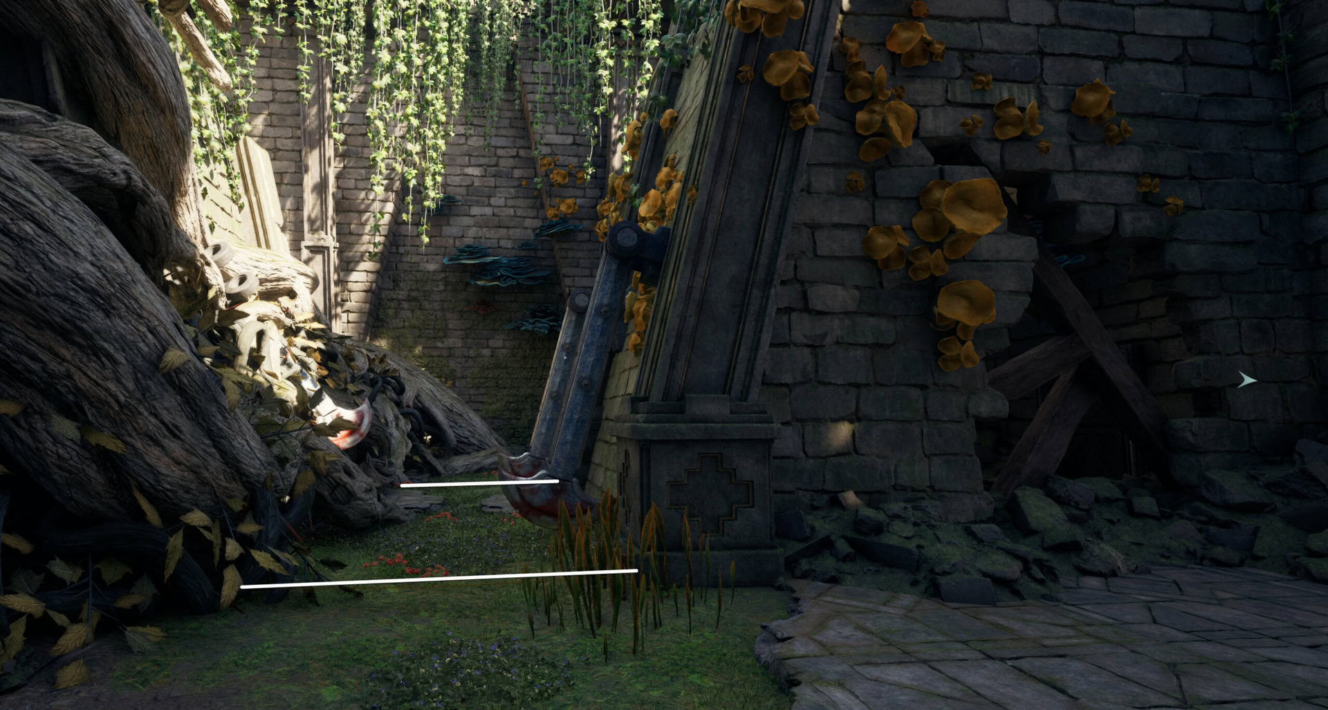 Slashing axes trap