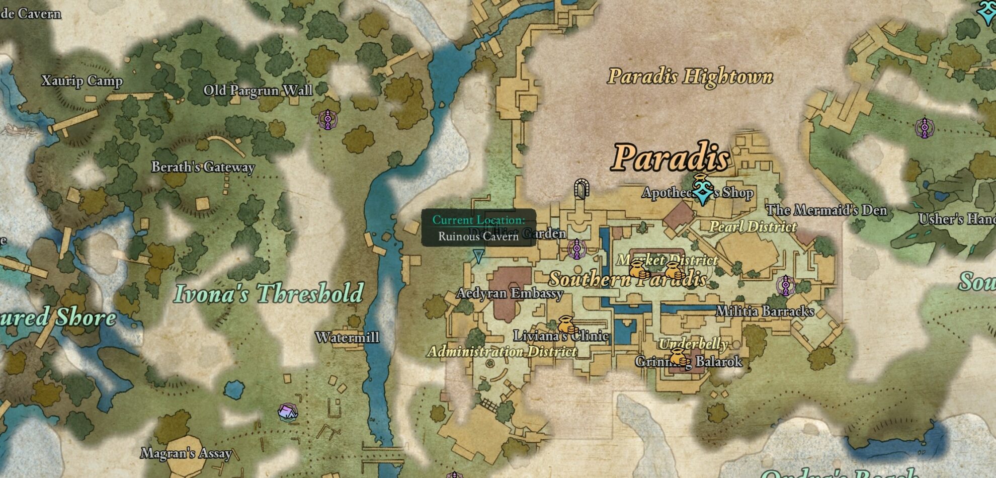 Steel Garrote Medallion Map