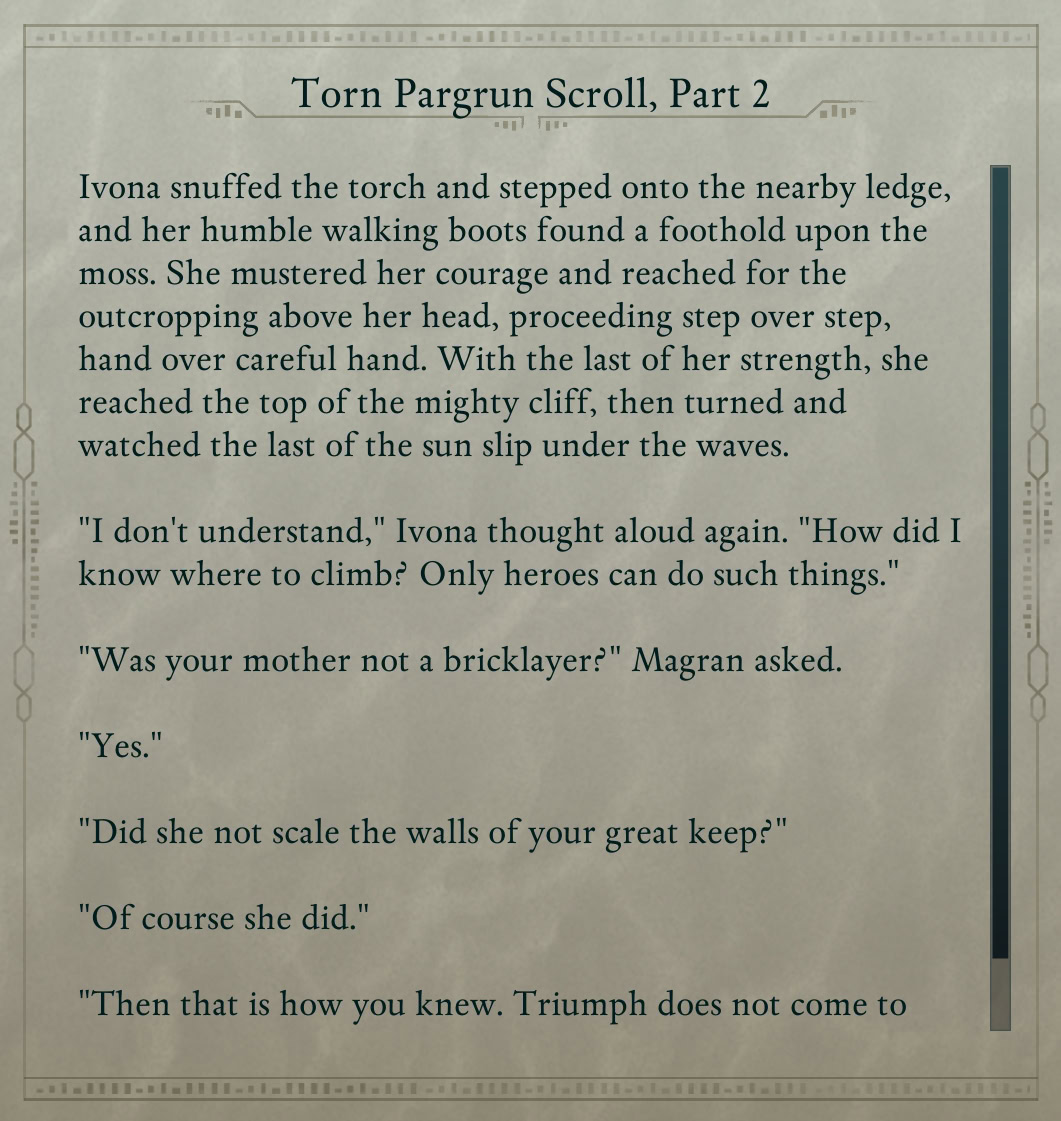 Torn Pargrunen Scroll, Part 2