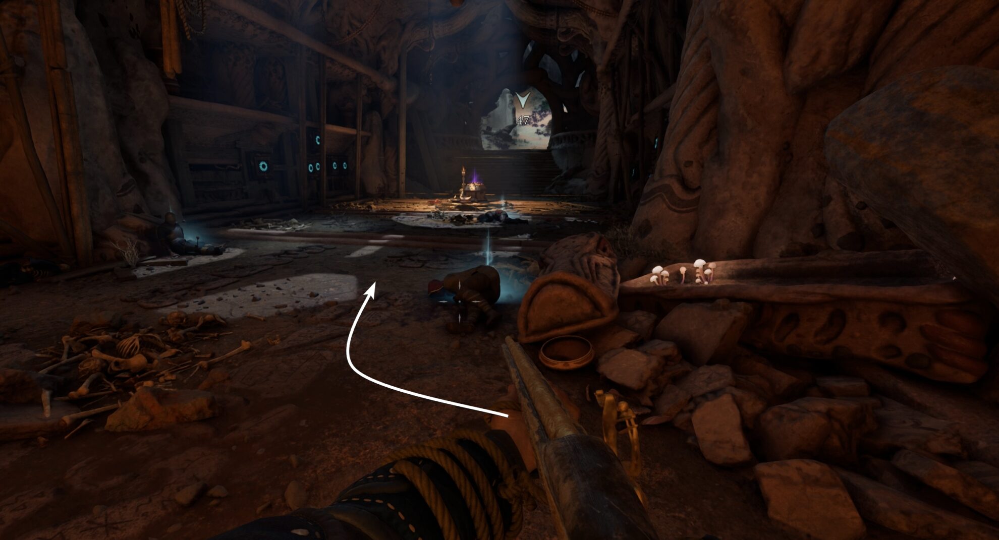 Treasure chest with the axes