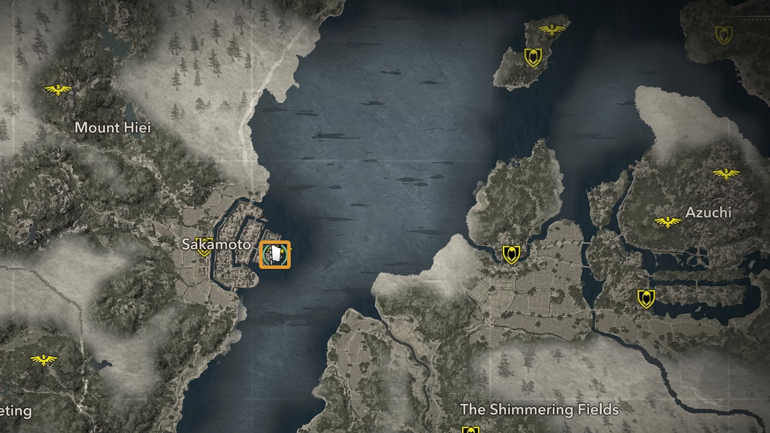Akechi Clan Kamon Location Map