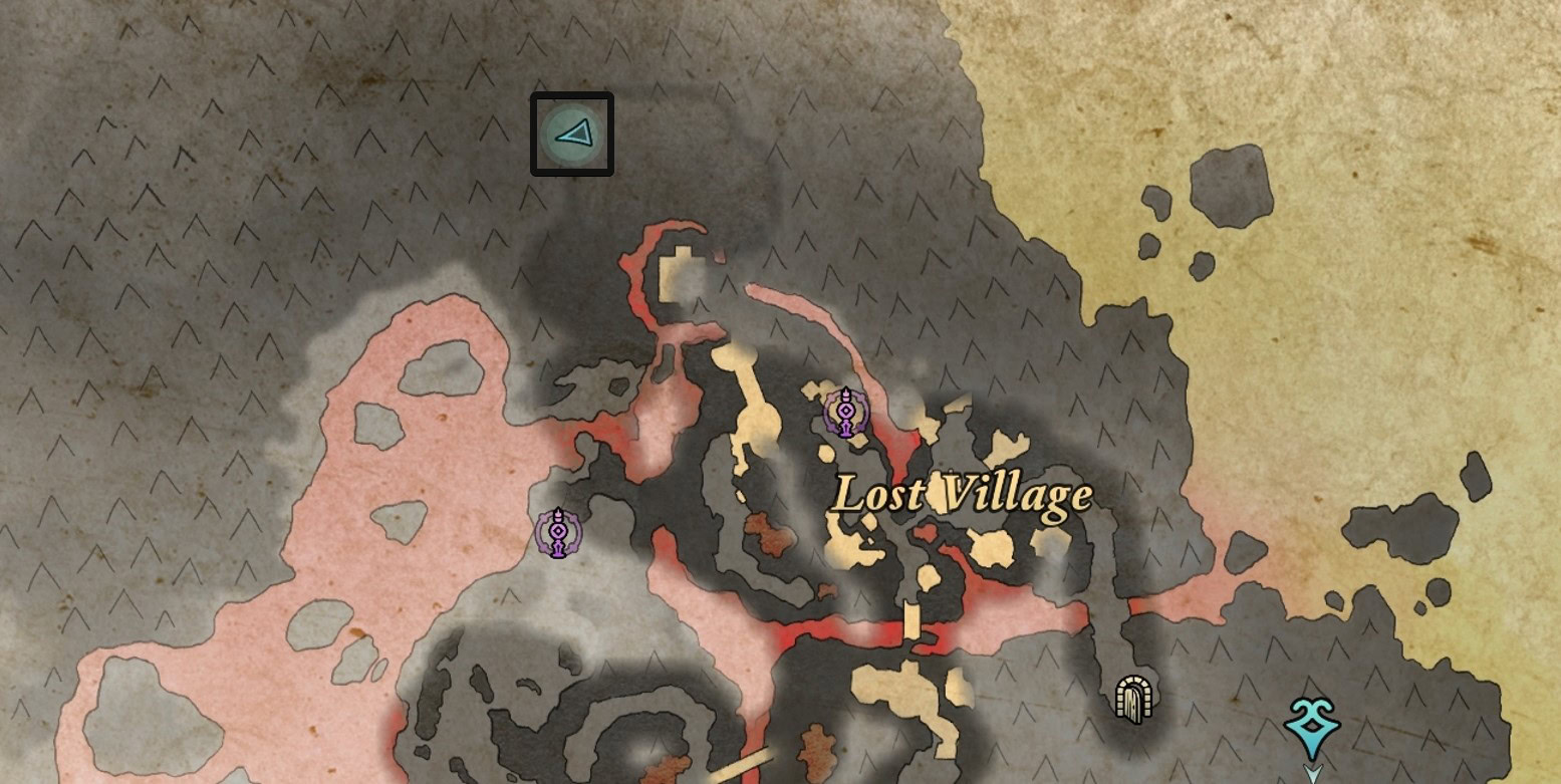 Antler of the Pursued Stag Map