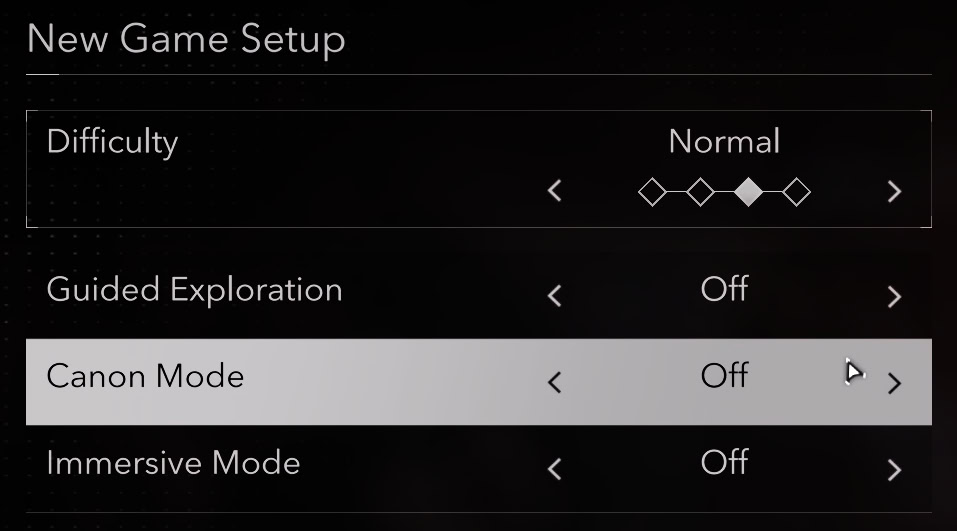 Assassin's Creed Shadows - New Game Settings