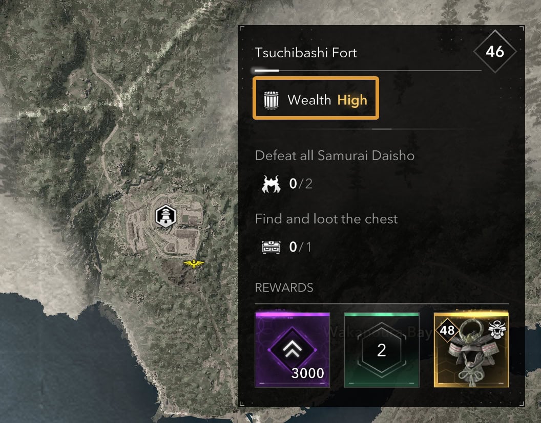 Castle exploration and rewards