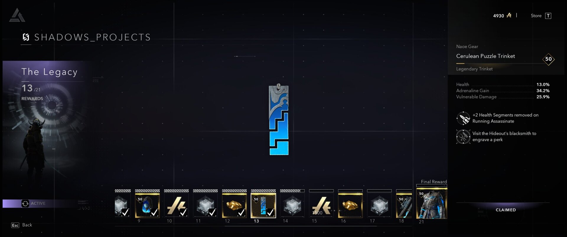 Cerulean Puzzle Stats