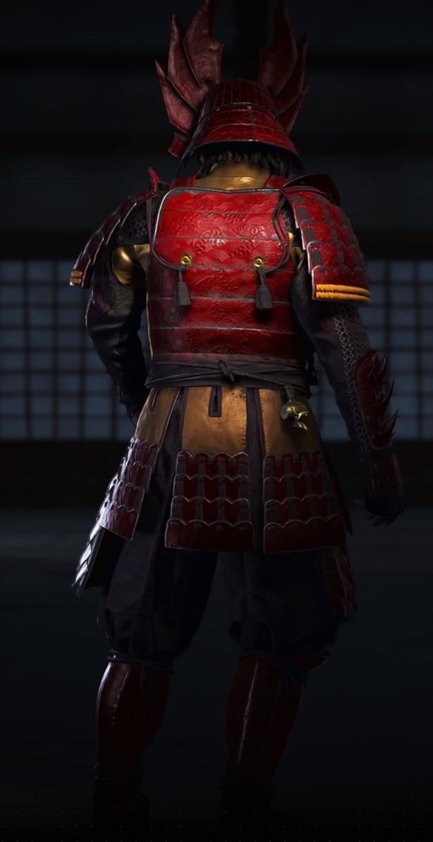 Crimson Scales Armor Back