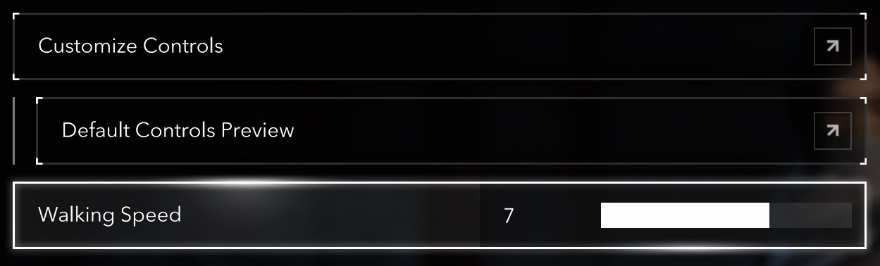 Customize Walking Speed