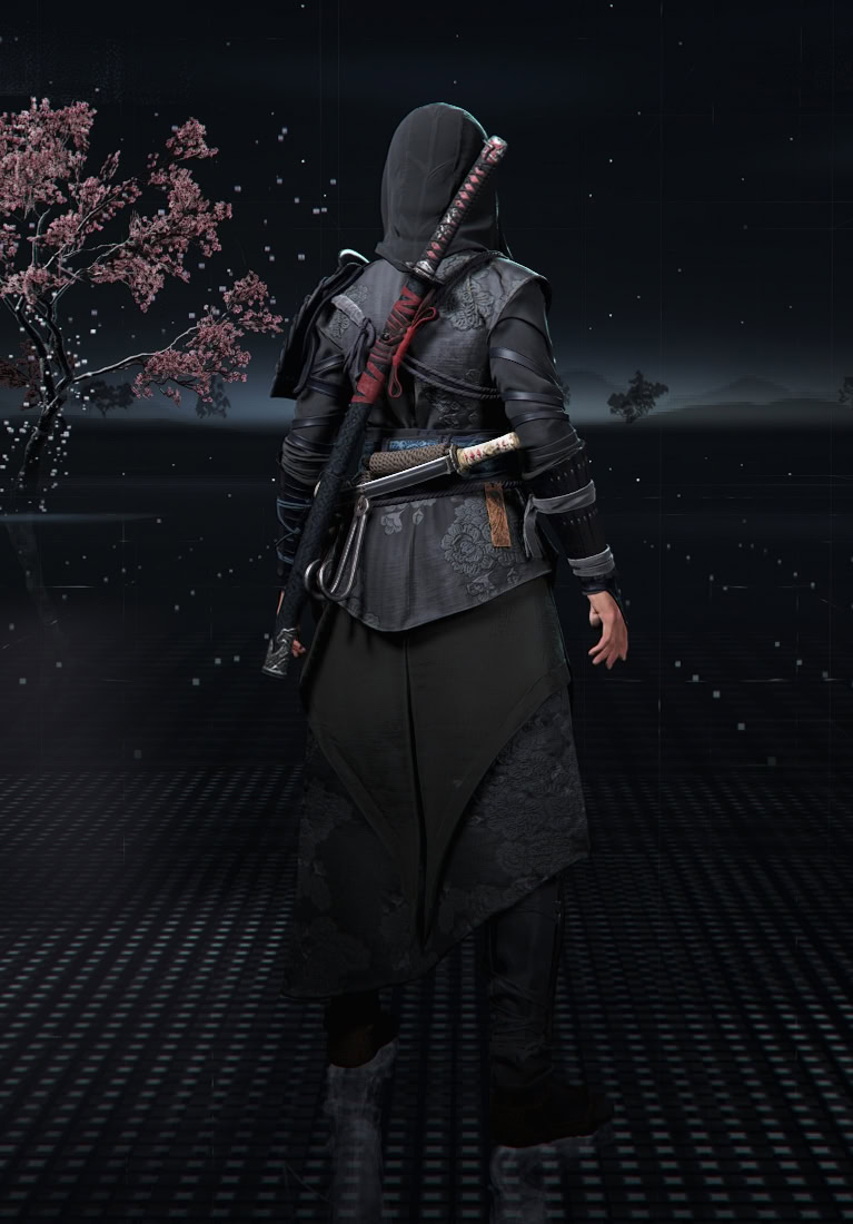 Dark Assassin Outfit Back Preview