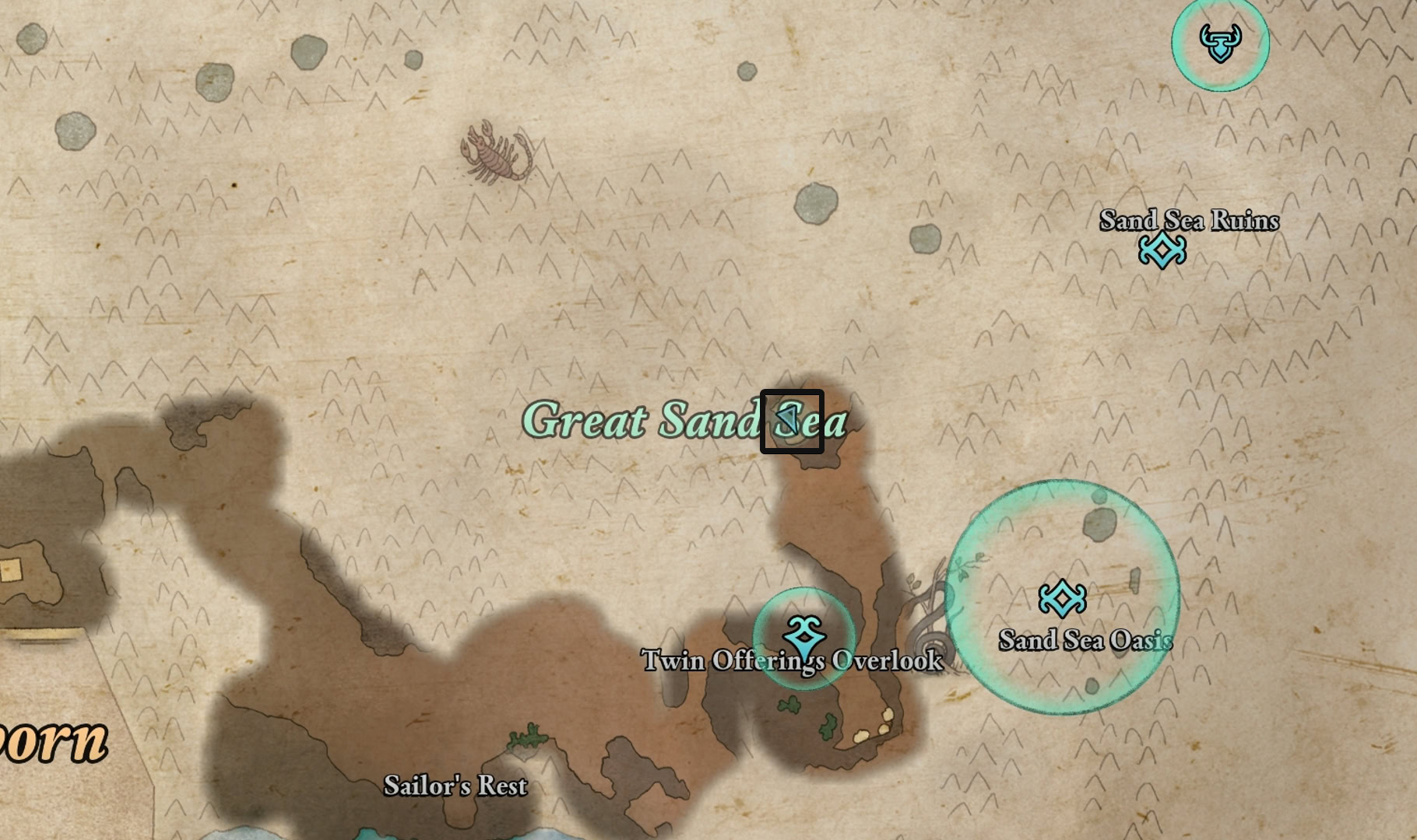 Dead Man's Mail Map Location Map