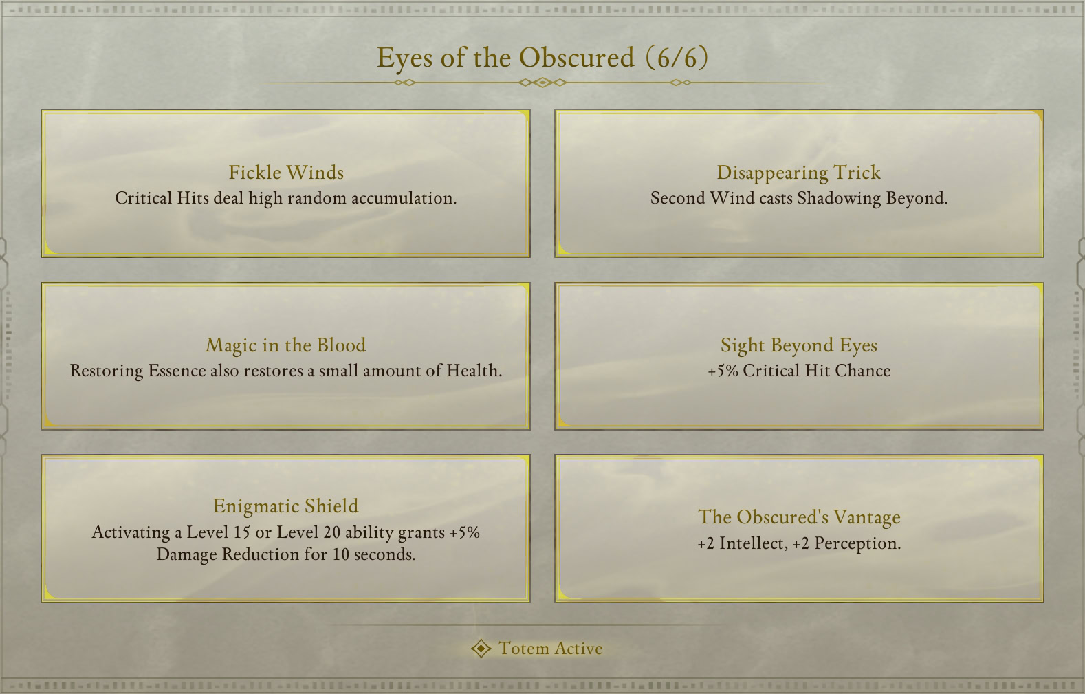 Eyes of the Obscured - Wael Buffs