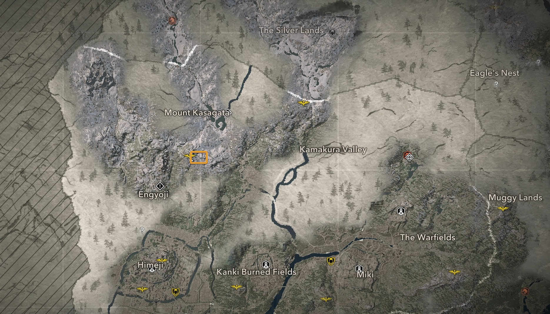 Funeral Pyre Legendary Bow - Inariyama Garrison Map