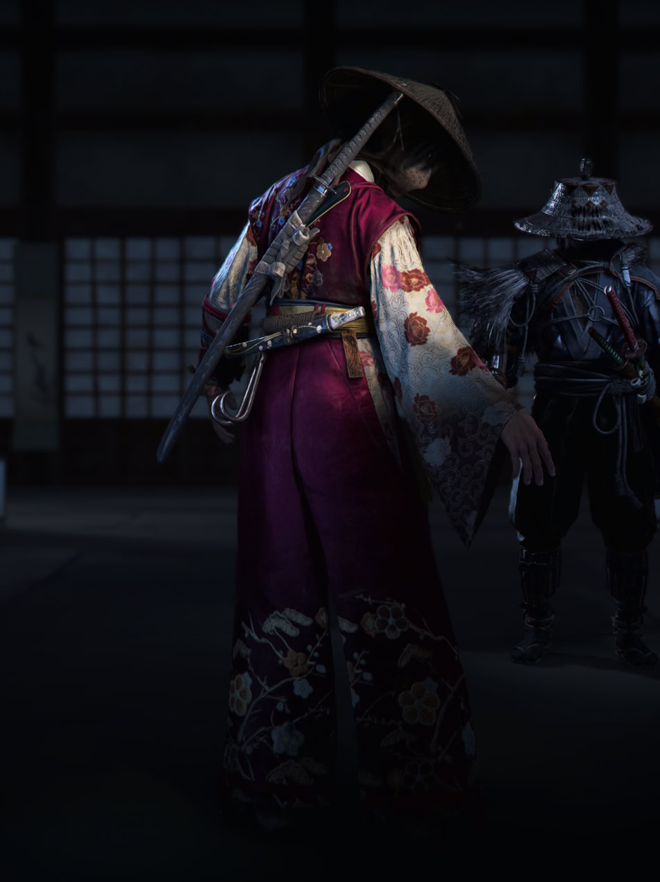 Hidden Servant Kosode Back Preview