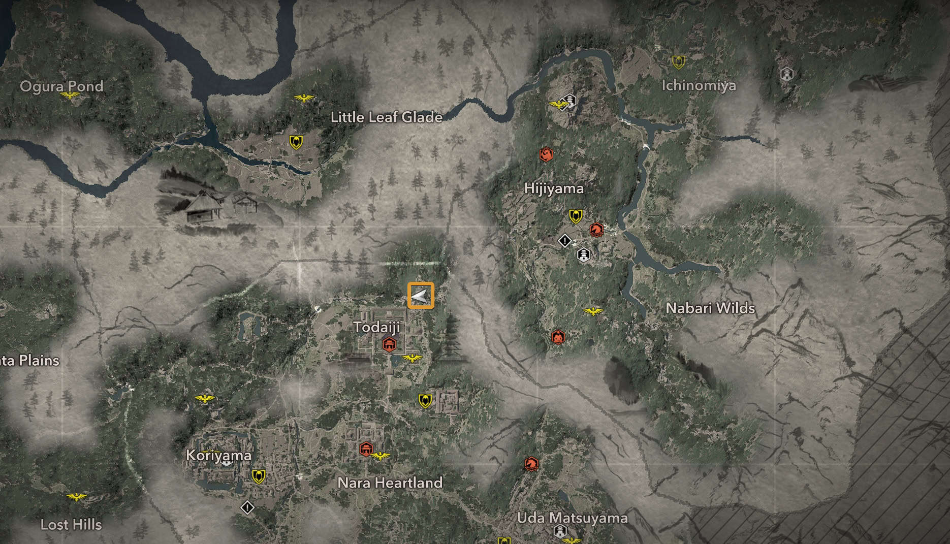 Hinode Shrine Map