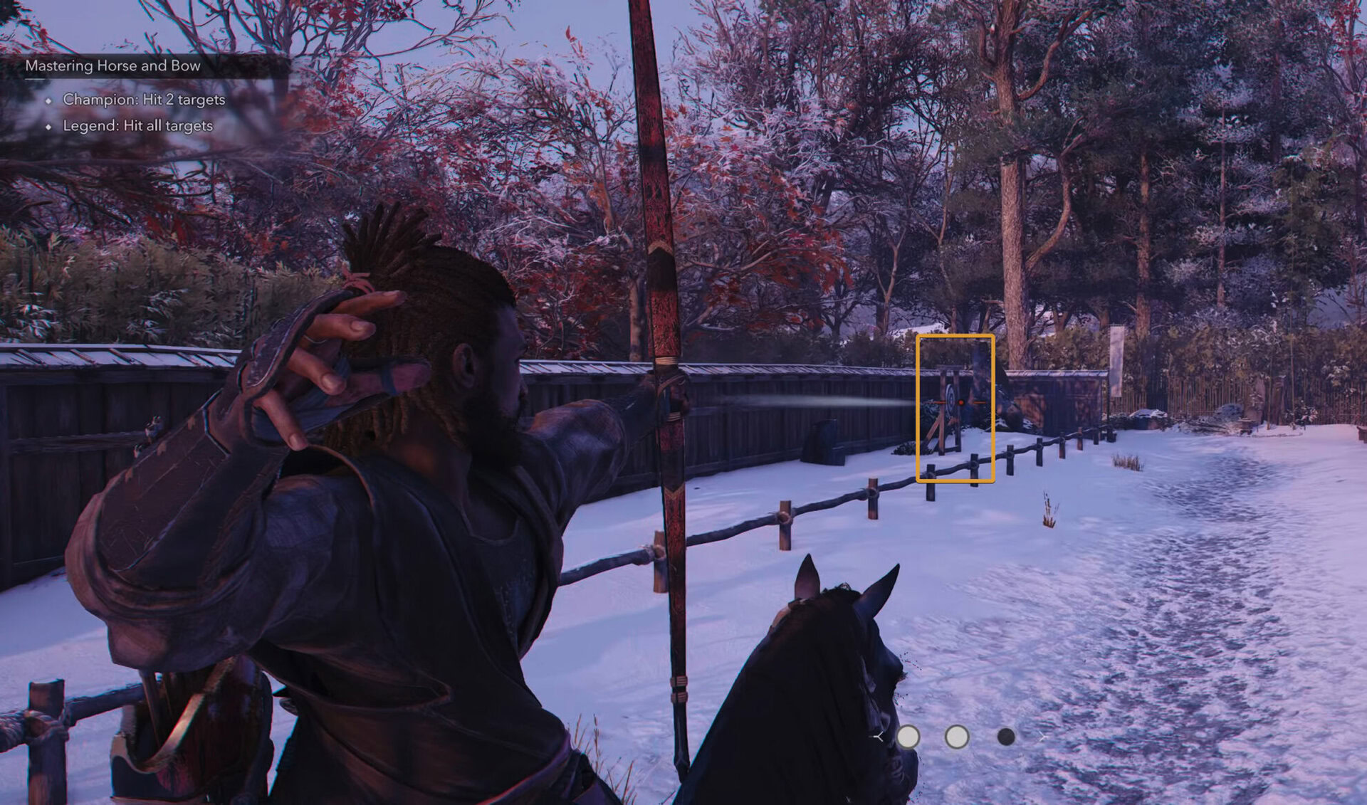 Horse Archery activity for Yasuke
