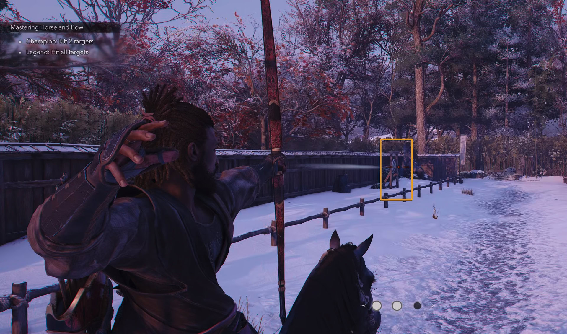 Horse Archery activity for Yasuke