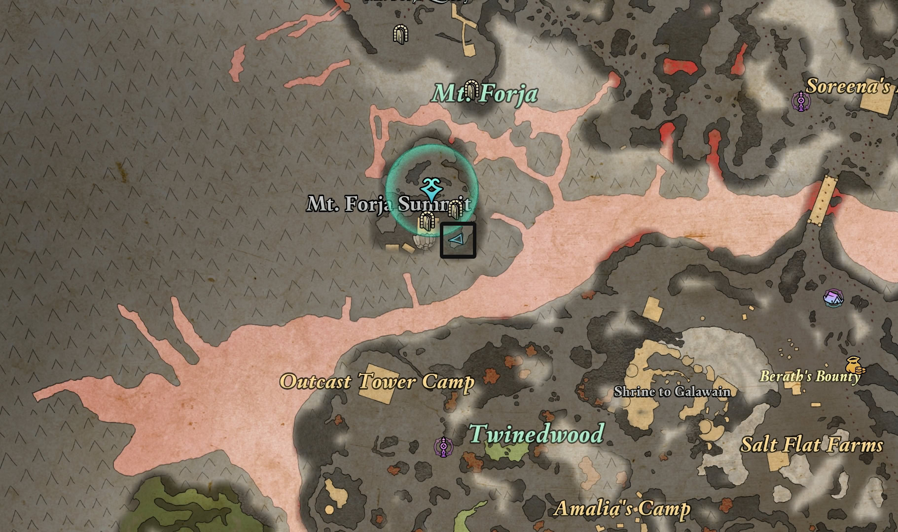 Hunter's Arrows of Seeking Map