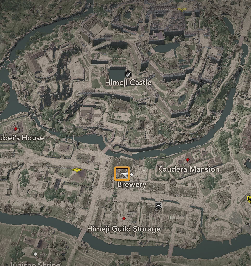 Itakura Shigezo Location Map Zoomed