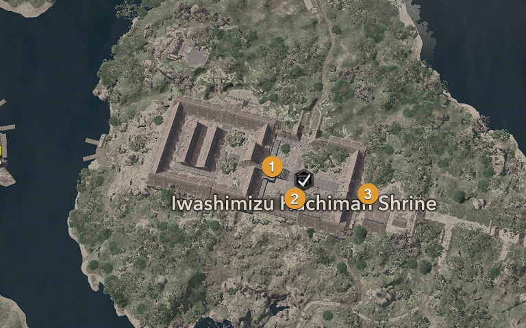 Iwashimizu Hachiman Shrine Markers