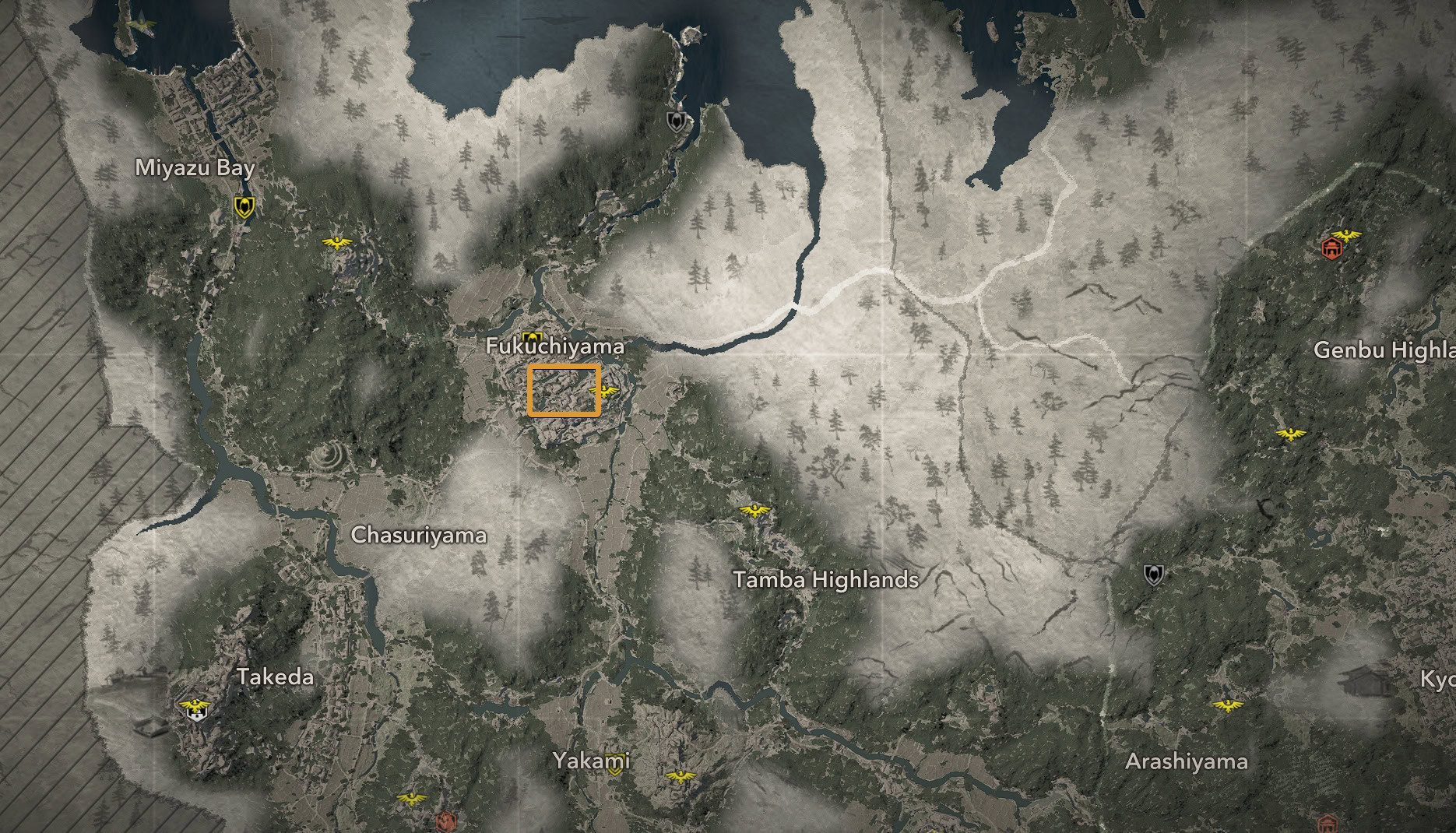 Kasa of the Legendary Ronin - Fukichiyama Castle Map