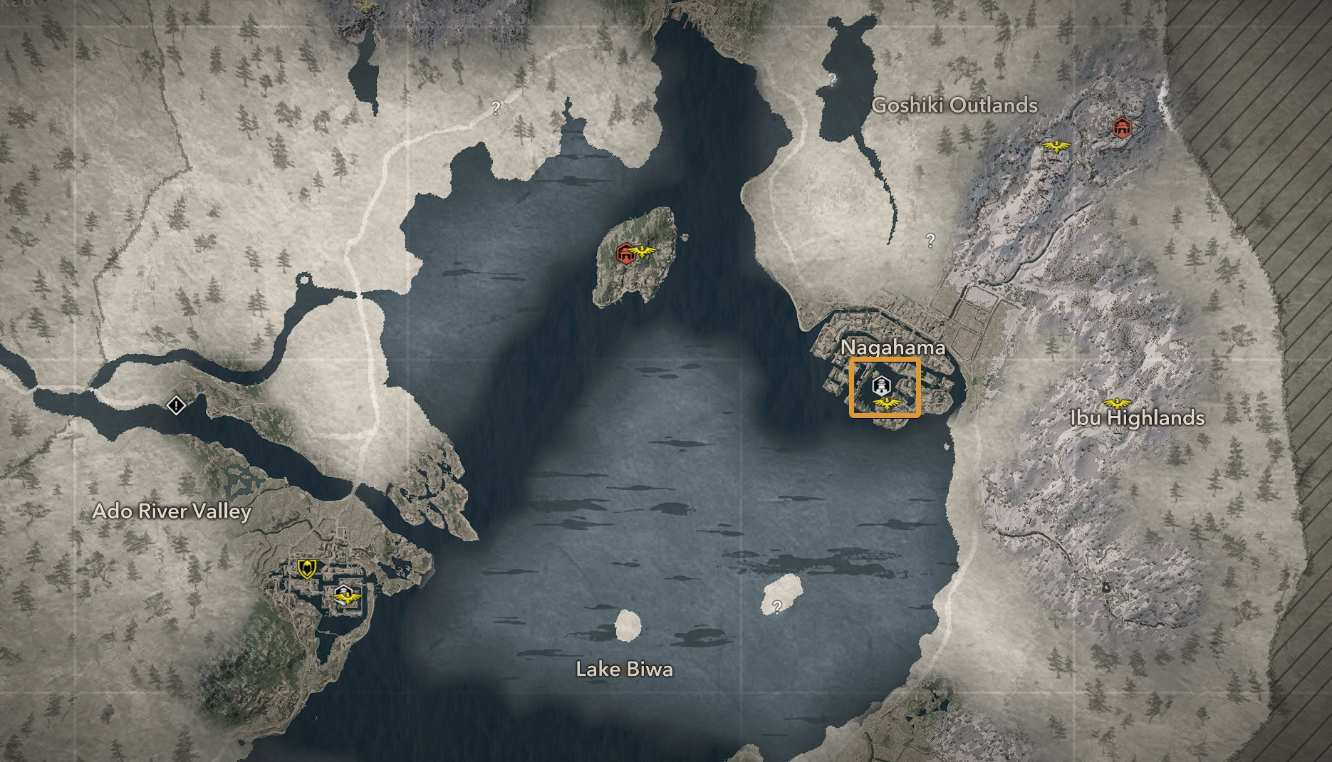 Mamushi Snake Robes - Nagahama Castle Map