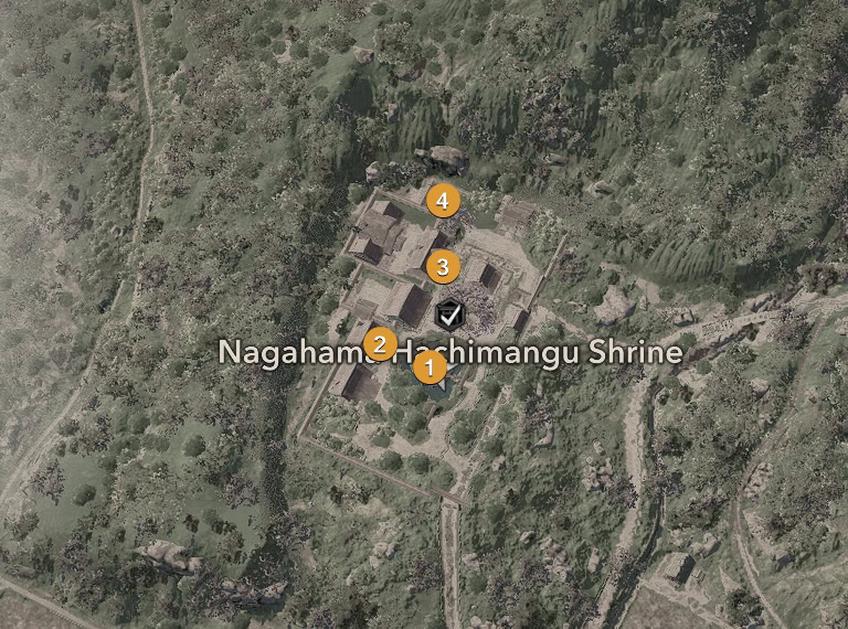 Nagahama Hachimangu Shrine Markers