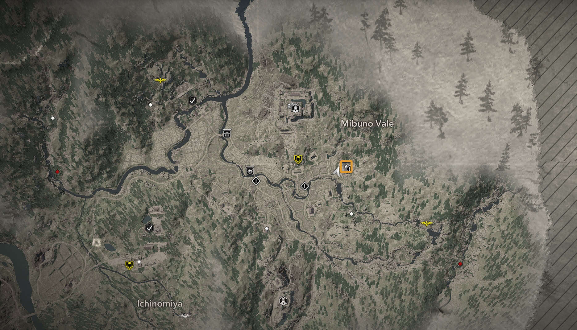 Naoe's House Kuji-kiri Map
