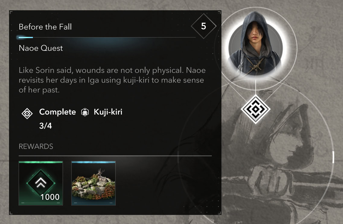 Naoe's Journey - Before the Fall quest